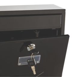 Smith & Locke  Compact Post Box Black Powder-Coated