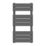 Flomasta Flat Bar 800mm x 400mm 1075BTU Anthracite Vertical Designer Radiator