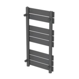 Flomasta Flat Bar 800mm x 400mm 1075BTU Anthracite Vertical Designer Radiator
