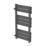 Flomasta Flat Bar 800mm x 400mm 1075BTU Anthracite Vertical Designer Radiator