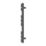 Flomasta Flat Bar 800mm x 400mm 1075BTU Anthracite Vertical Designer Radiator