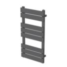 Flomasta Flat Bar 800mm x 400mm 1075BTU Anthracite Vertical Designer Radiator