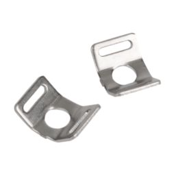 Essentials Stainless Steel Cable Tie Bases (M6) Metallic 1.75cm x 1.25cm 100 Pack