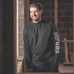 Scruffs Fintry Sweatshirt Black Small 36-38" Chest
