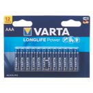 Varta Longlife Power AAA 1.5V Alkaline Batteries 12 Pack
