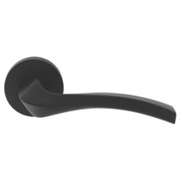 Carlisle Brass Sines Door Handle Pair Matt Black