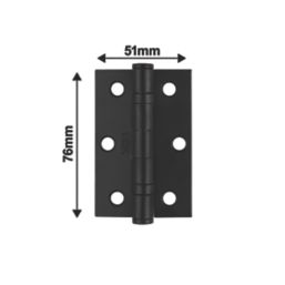 Carlisle Brass Sines Door Handle Pair Matt Black