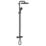 Grohe Vitalio Comfort 250 HP Rear-Fed Exposed Matt Black Thermostatic Shower System with Bath Outlet