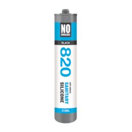 No Nonsense 820 Sanitary Silicone Black 310ml