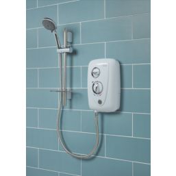 Triton T80 Easi-Fit+  White/Chrome 8.5kW Thermostatic Electric Shower