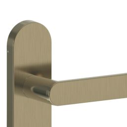 Cooke & Lewis Maugan Lever on Backplate Door Handles Pair Antique Brass