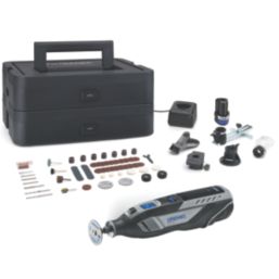 Dremel 8250-5/65 12V 2 x 2.0Ah Li-Ion  Brushless Cordless Multi-Tool with Accessories 71 Piece Set