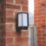 Brackenheath iSpot Deco Indoor & Outdoor Wall Light With PIR & Photocell Sensor Black