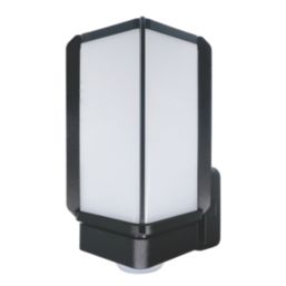 Brackenheath iSpot Deco Indoor & Outdoor Wall Light With PIR & Photocell Sensor Black
