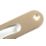 Smith & Locke Sash Window Axle Pulley & Nylon Wheel Polished Brass 116mm x 25mm
