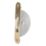 Smith & Locke Sash Window Axle Pulley & Nylon Wheel Polished Brass 116mm x 25mm