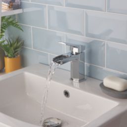 Bristan Elegance Waterfall Chrome 155mm Standard Lever Mono Basin Mixer Tap  With Clicker Waste