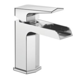 Bristan Elegance Waterfall Chrome 155mm Standard Lever Mono Basin Mixer Tap  With Clicker Waste