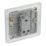 LAP  20A 16AX 1-Gang 2-Way Light Switch  Brushed Stainless Steel