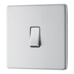 LAP  20A 16AX 1-Gang 2-Way Light Switch  Brushed Stainless Steel