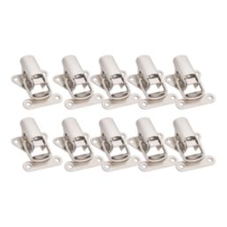 Essentials Toggle Catches Nickel 45mm x 36mm 10 Pack