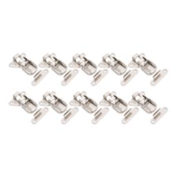 Essentials Toggle Catches Nickel 45mm x 36mm 10 Pack
