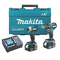 Makita DLX2414F01 18V 2 x 3.0Ah Li-Ion LXT Brushless Cordless Twin Kit