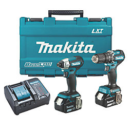 Makita DLX2414F01 18V 2 x 3.0Ah Li-Ion LXT Brushless Cordless Twin Kit