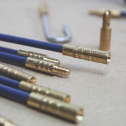 Faithfull  4mm Mini-Flex Cable Access Kit 3.3m 15 Pieces