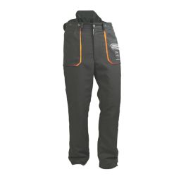 Oregon Yukon Type A Chainsaw Trousers Black/Orange 38 -40" W 32" L