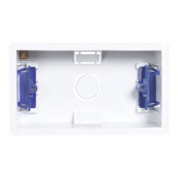 Essentials  2-Gang Dry Lining  Back Box 45mm 5 Pack