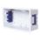 Essentials  2-Gang Dry Lining  Back Box 45mm 5 Pack