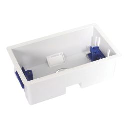 Essentials  2-Gang Dry Lining  Back Box 45mm 5 Pack