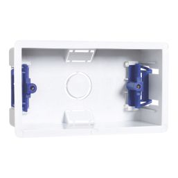 Essentials  2-Gang Dry Lining  Back Box 45mm 5 Pack
