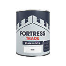 Fortress Trade Stain Block Paint White Matt 750ml