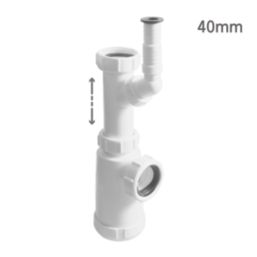 Flomasta  Telescopic Bottle Trap White 40mm