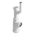 Flomasta  Telescopic Bottle Trap White 40mm