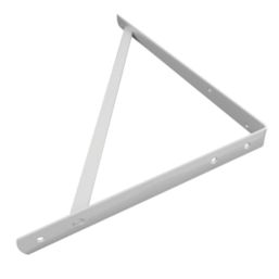 Essentials Heavy Duty Industrial  Shelf Brackets White 295mm x 210mm 2 Pack