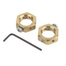 Essentials Earthing Nuts 25mm 2 Pack