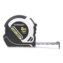 Komelon LED Light 8m Tape Measure