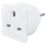 Masterplug  13A Unfused Travel Adaptor White