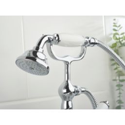 Bristan 1901 Chrome 345mm Deck Mounted Dual Control Manual Shower Mixer Tap