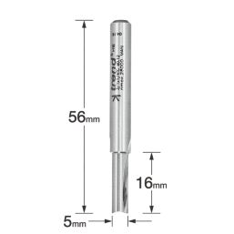 Trend 3/1X1/4TC 1/4" Straight Router Cutter 5mm x 16mm
