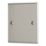 Contactum iConic 1-Gang Blanking Plate Brushed Steel
