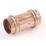 Conex Banninger B Press Gas  Copper Press-Fit Equal Straight Couplers 22mm 10 Pack