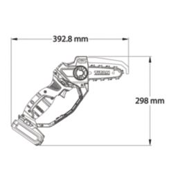 Titan  18V 1 x 2.0Ah Li-Ion   Cordless 15cm Chainsaw