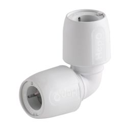 Hep2O  Plastic Push-Fit Equal 90° Elbows 22mm 10 Pack