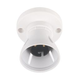 Essentials  Straight HO Batten Lamp Holder Light Fitting B22 2.52"