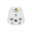 Schneider Electric Ultimate Slimline 5A Unfused Round Pin Plug White