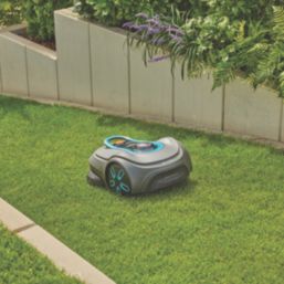 Gardena 18V 5.0Ah Li-Ion Wireless Charging Brushless Cordless 16cm Sileno Free 600m² Robotic Mower